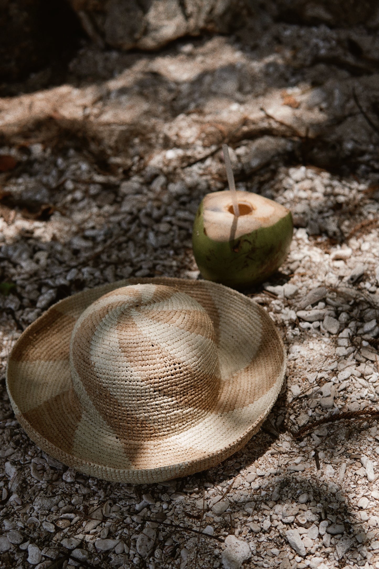 Tan & Natural striped raffia straw sun hat, Raffia bucket hat, Women's beach hat, adjustable headwear, packable vacation headwear, women's wide brimmed hat