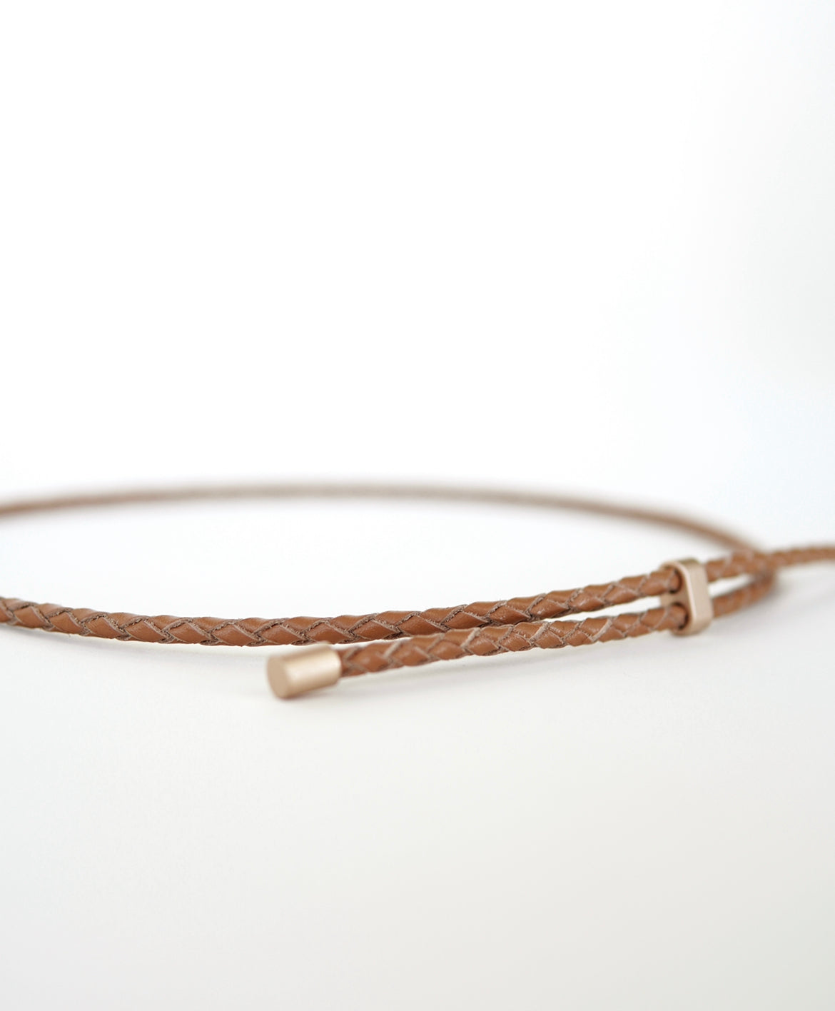 Brown leather hat band, hat accessory, hatband