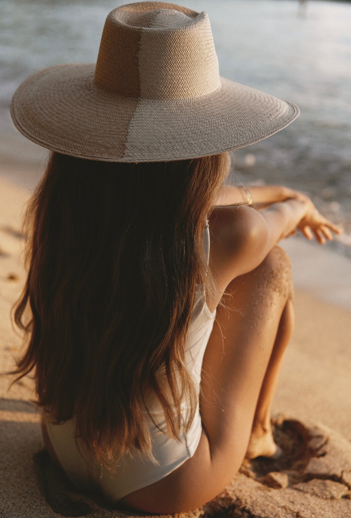 Panama hat, two toned sun hat, bi color straw hat