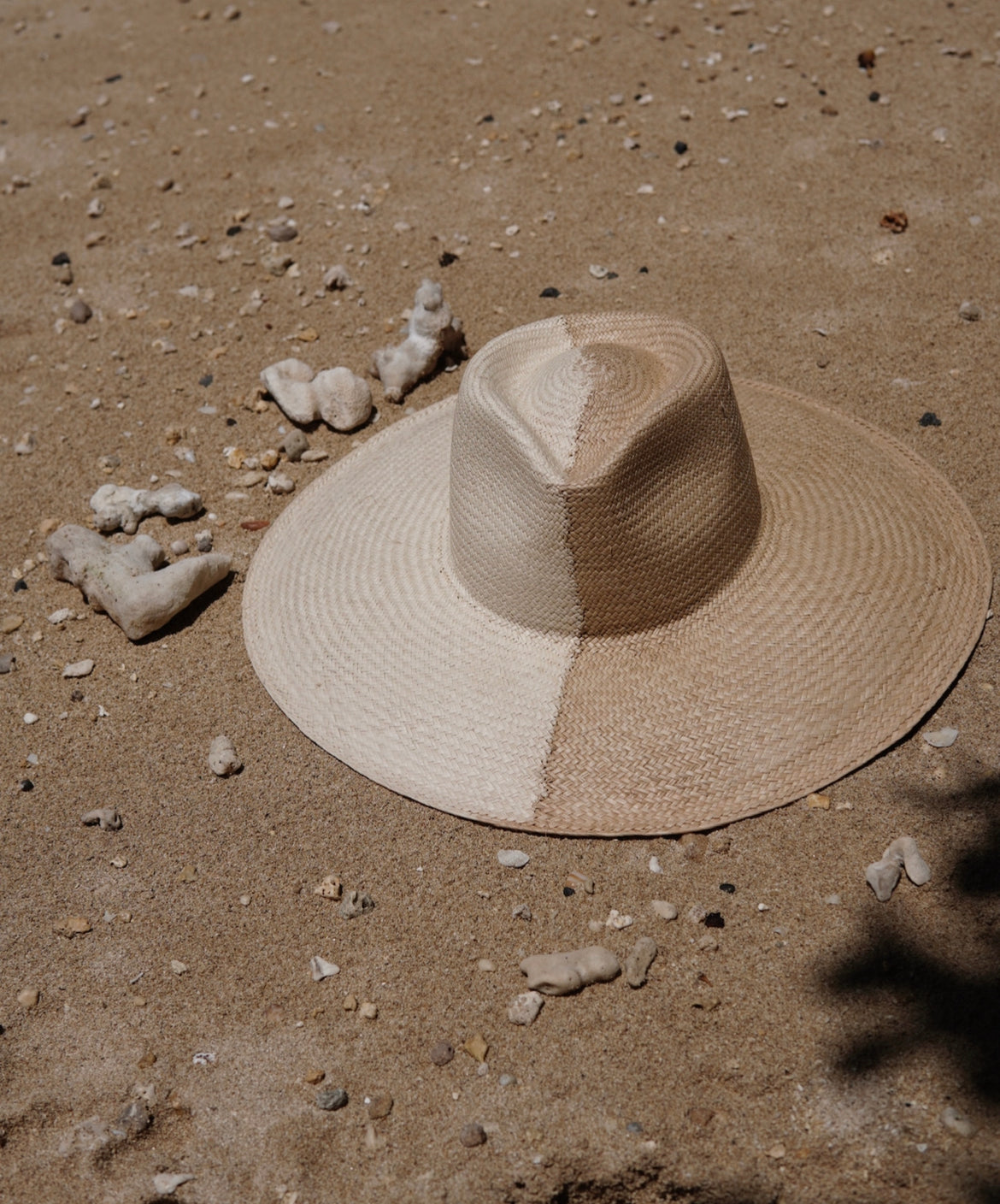 Panama hat, two toned sun hat, bi color straw hat
