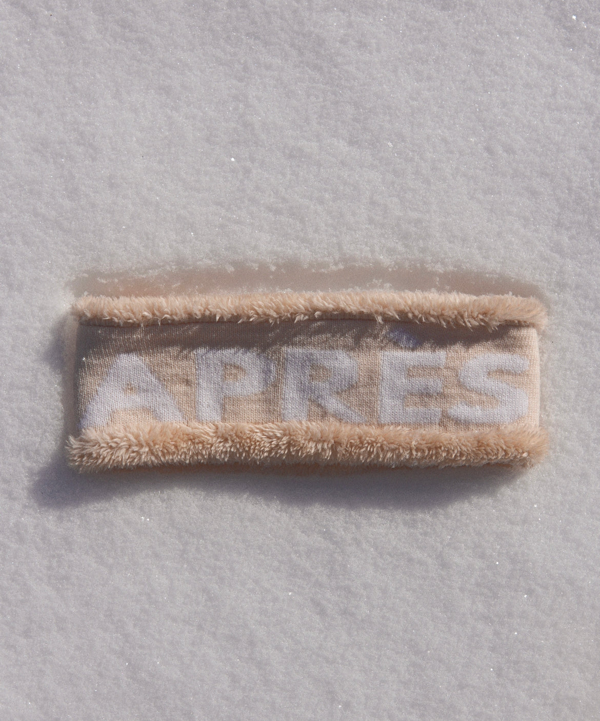 Après ski hats and headwear, reversible fleece headband. Cream knit apres headband. Tan and cream fur headband. Ski outfit hat / beanie, European ski outfit