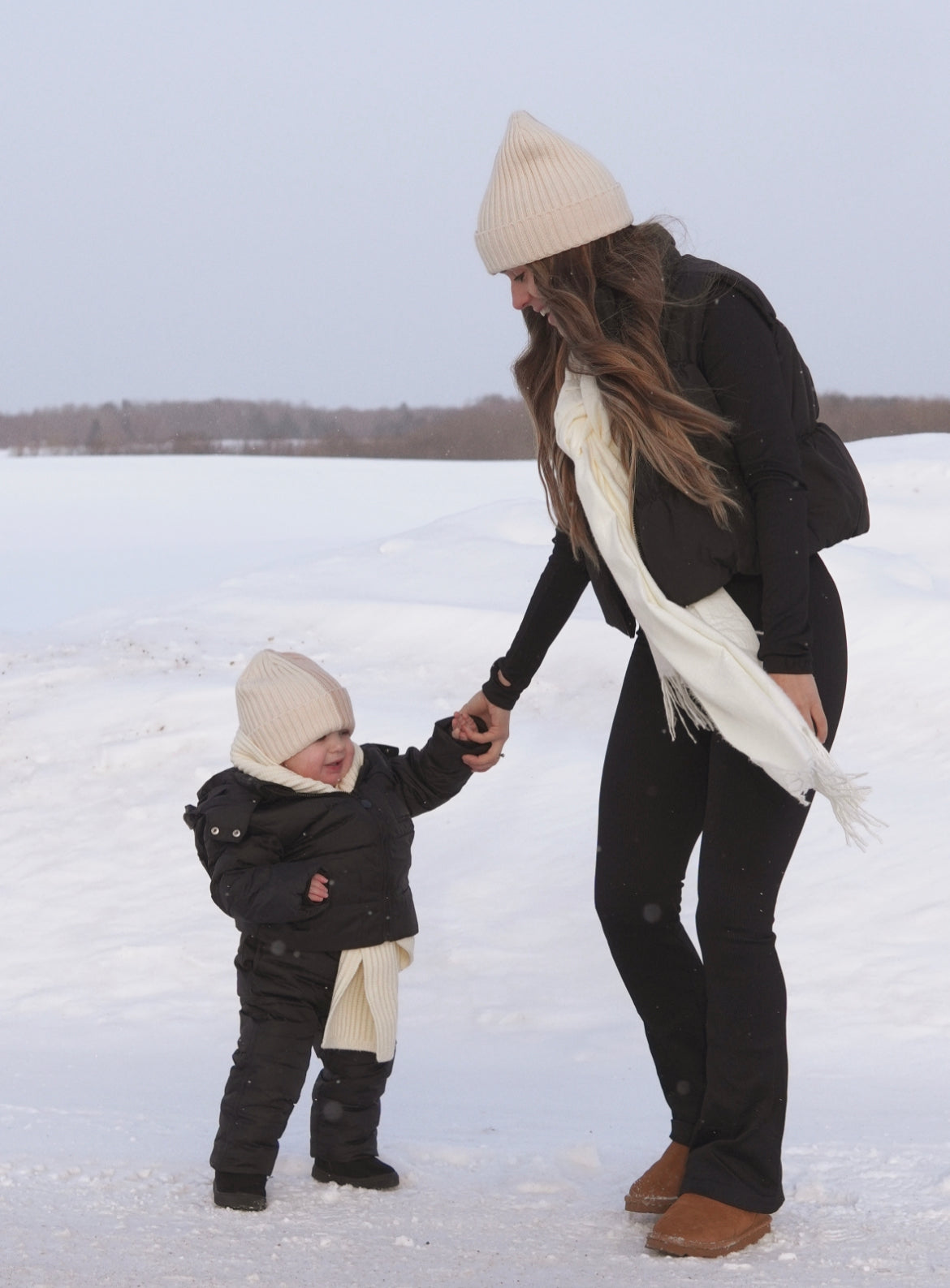 Snow day - Two toned beanie / Winter hat (Kids)