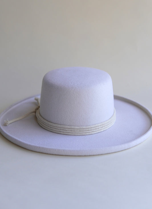 Ivory wool hat