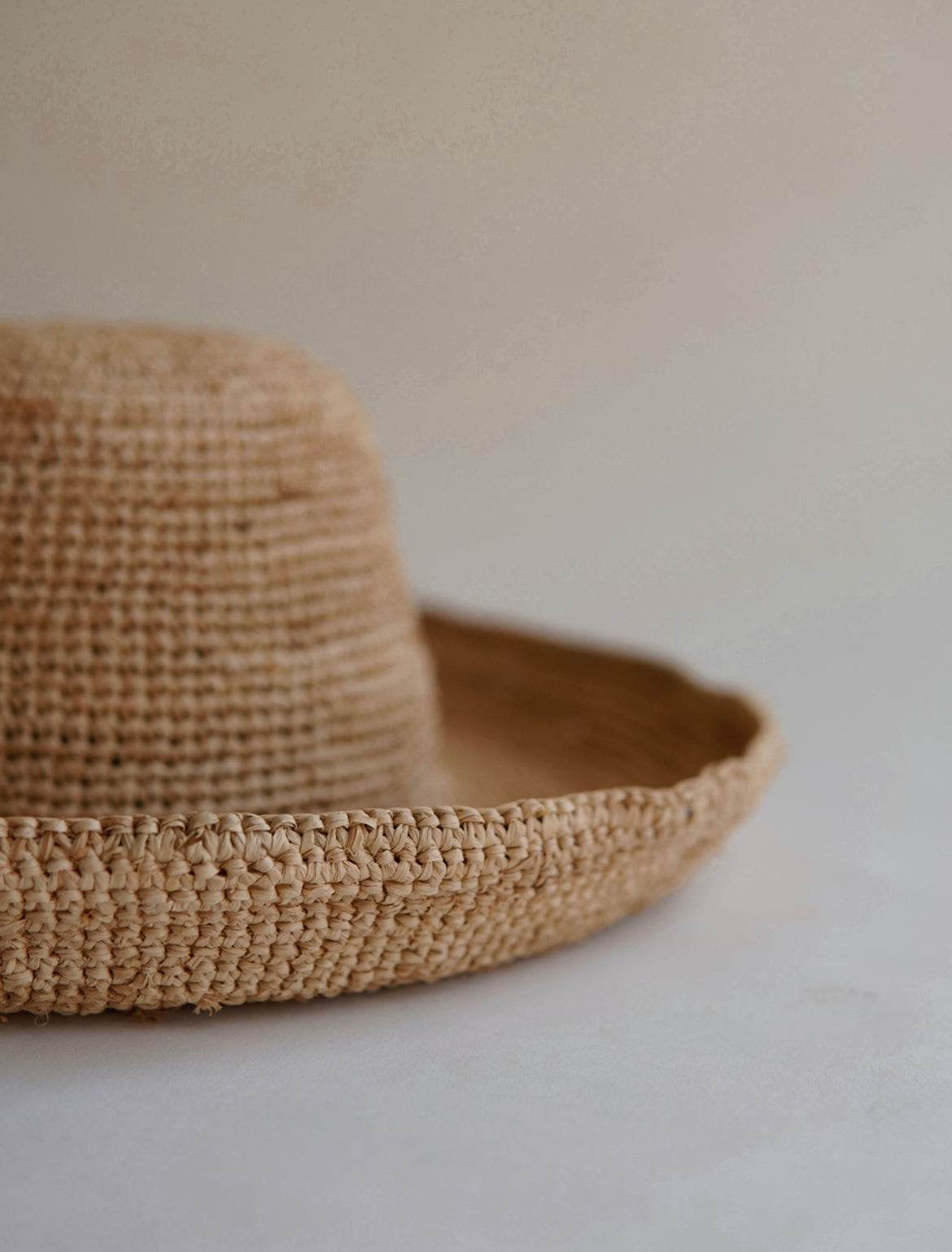 packable straw raffia bucket hat, sun hat, beach headwear