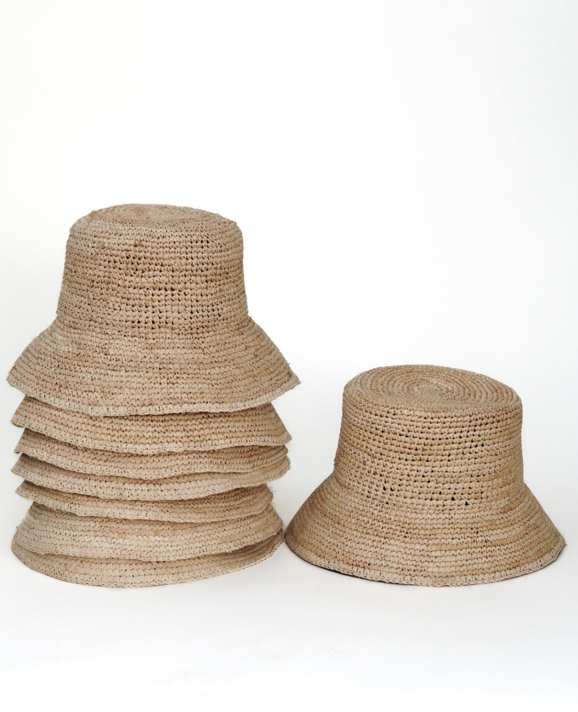 hand woven raffia bucket hat, sun hat