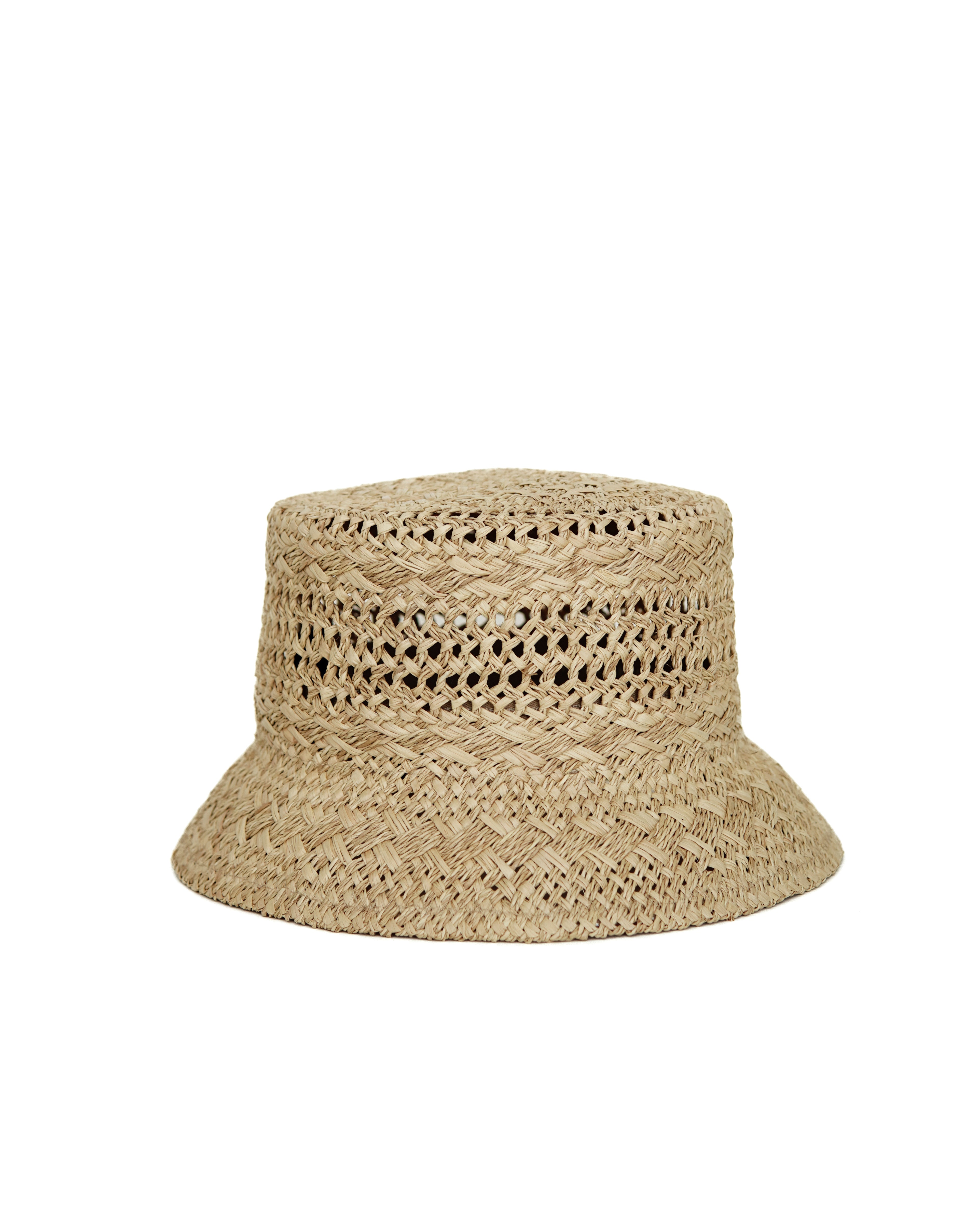 Raffia straw hot sale bucket hat