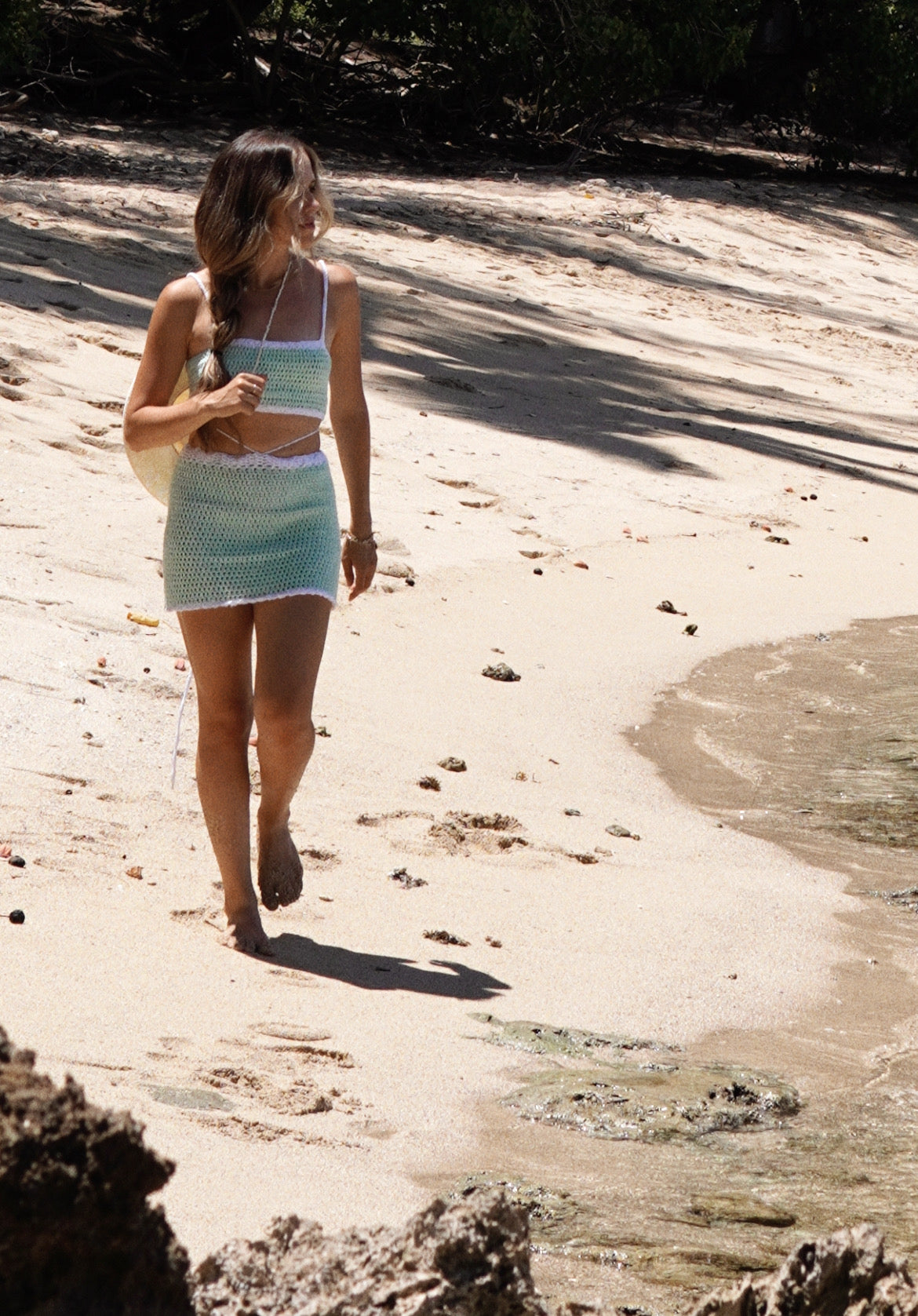 beach hat, bucket hat, seashell accessory, shell chin strap