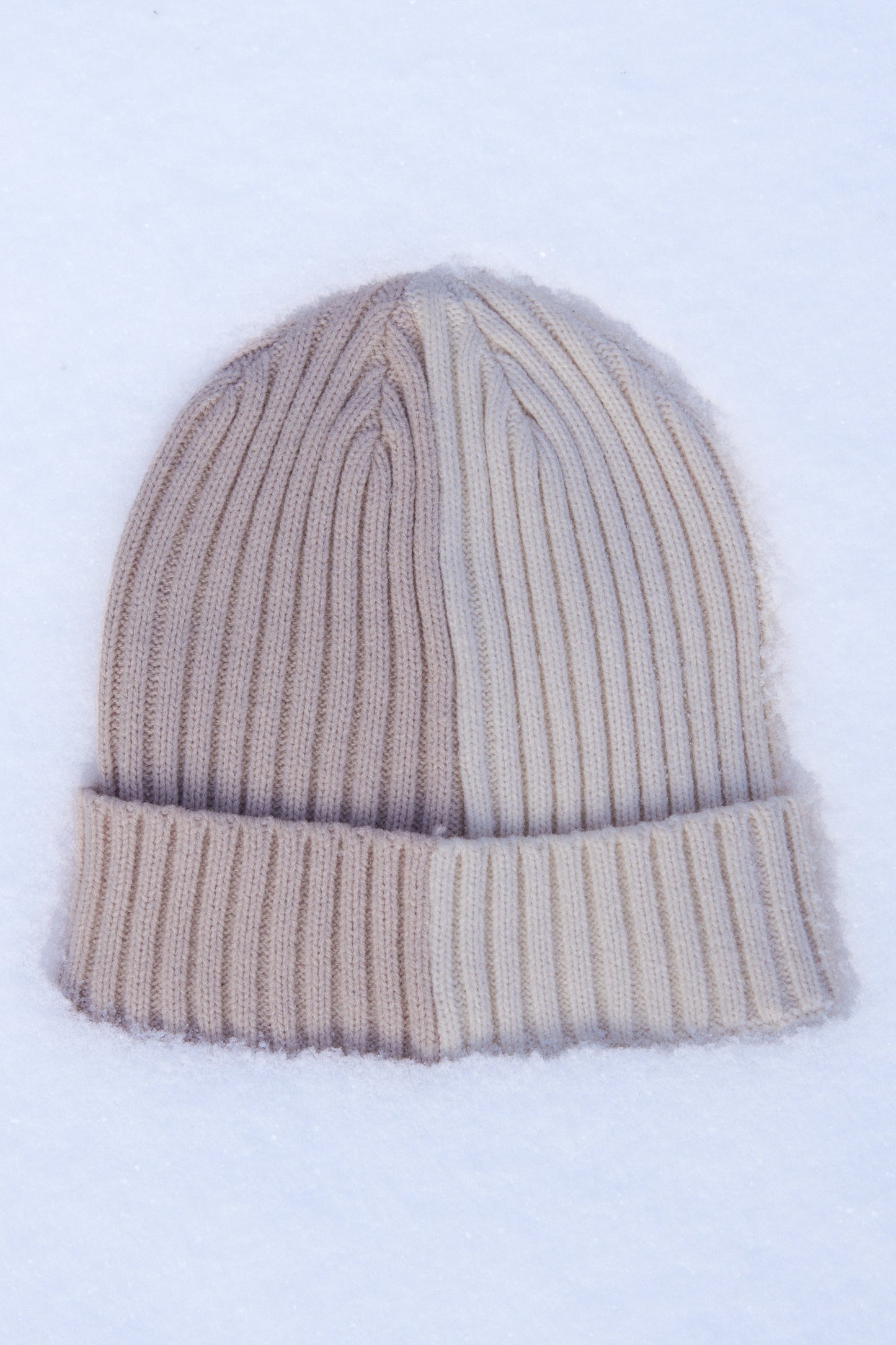 (Kids) Snow day - Two toned beanie / Winter hat