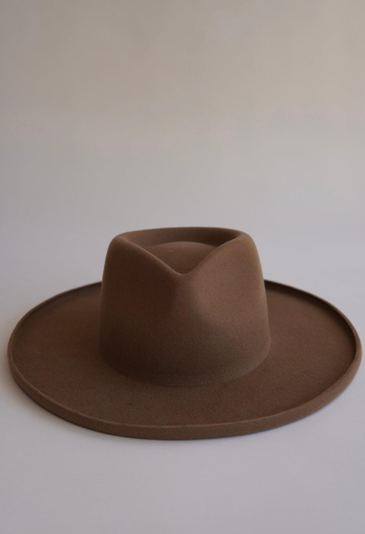 Brown felt hat